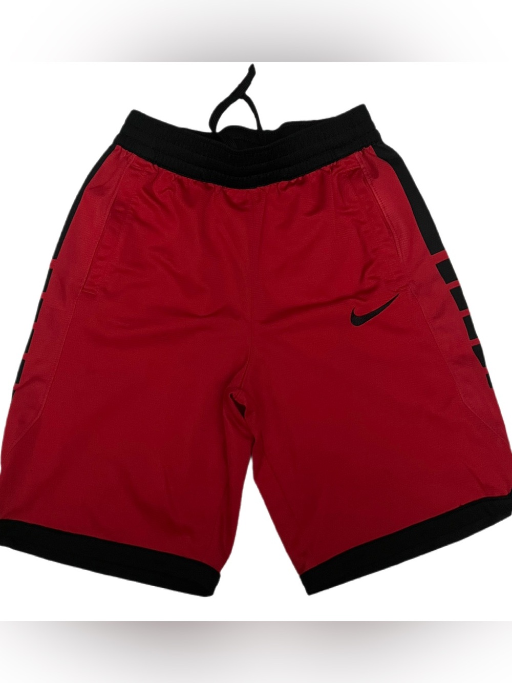 Nike Red and Black Kids Athletic Mesh Shorts